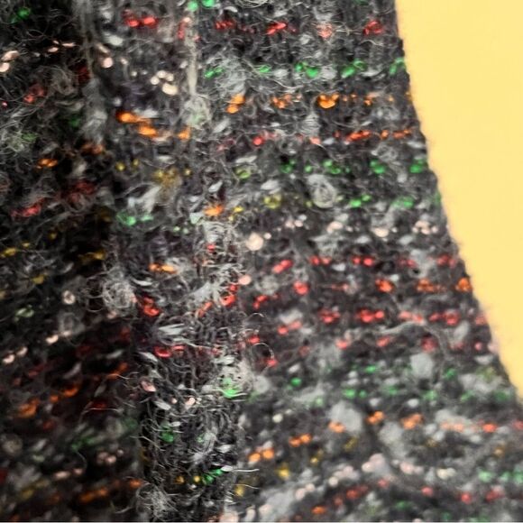 For Cynthia Wool Blend Blue Multi Color Button Front Hooded Vest Size Medium - Picture 5 of 11